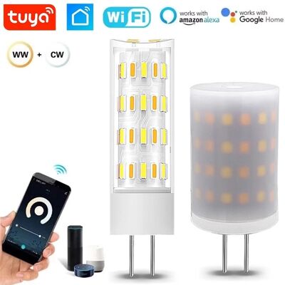 TUYA Lampadina Smart Wifi G4 12v Led Corn Cct Dimmerabile Large Ø26×h50 – 4.5w TUYA Lampadina Smart Wifi G4 12v Led Corn Cct Dimmerabile Large Ø26×h50 – 4.5w