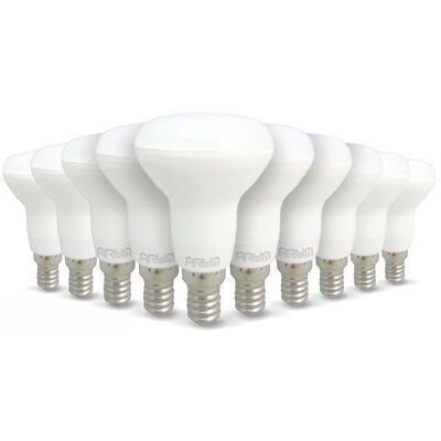 ARUM LIGHTING - Lampadine LED R50 - 470 Lm - 6W - Bianco neutro - Confezione da 10 ARUM LIGHTING - Lampadine LED R50 - 470 Lm - 6W - Bianco neutro - Confezione da 10