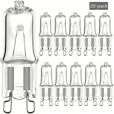 KAKET Lampadina Alogena G9 40w – Luce Bianca Calda 2700k – Tensione 230v – Confezione Da 20 Lampadine – Durata Fino A 3000 Ore, Capsula Trasparente Per Illuminazione Commerciale E Domestica KAKET Lampadina Alogena G9 40w – Luce Bianca Calda 2700k – Tensione 230v – Confezione Da 20 Lampadine – Durata Fino A 3000 Ore, Capsula Trasparente Per Illuminazione Commerciale E Domestica