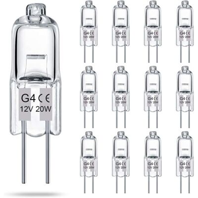 OEM Confezione Da 14 Lampadine Alogene G4 Trasparenti A 2 Pin, 12v, 20w, Attacco Jc T3 A Due Pin, Dimmerabili, Luce Bianca Calda 2700k, Per Illuminazione Da Giardino. OEM Confezione Da 14 Lampadine Alogene G4 Trasparenti A 2 Pin, 12v, 20w, Attacco Jc T3 A Due Pin, Dimmerabili, Luce Bianca Calda 2700k, Per Illuminazione Da Giardino.