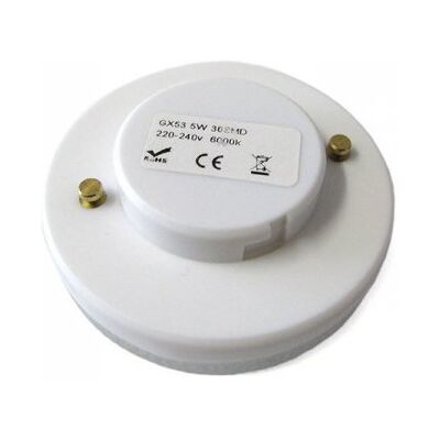 LEDLUX Lampada Led Gx53 5w=50w Bianco Caldo 3000k 36 Smd 2835 220v LEDLUX Lampada Led Gx53 5w=50w Bianco Caldo 3000k 36 Smd 2835 220v