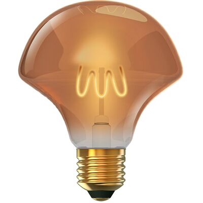 Luxram Lampadina E27 (spessa) Flor Classic Decoled D125 4w 1800k 300lm Amber-a+ Luxram Lampadina E27 (spessa) Flor Classic Decoled D125 4w 1800k 300lm Amber-a+