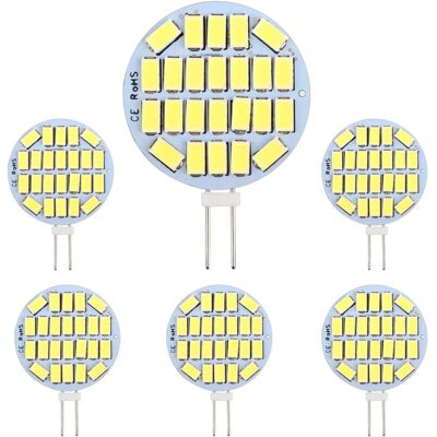 OEM G4 Led 3 W, Ac12–24 V, 300 Lm, Bianco Freddo 6000 K, 24 X 5730 Smd, Equivalente A Lampada Alogena Da 30 W, Non Dimmerabile, Lampadina Led Rotonda G4 Per Illuminazione Di Armadi, Illuminazione, Illumin OEM G4 Led 3 W, Ac12–24 V, 300 Lm, Bianco Freddo 6000 K, 24 X 5730 Smd, Equivalente A Lampada Alogena Da 30 W, Non Dimmerabile, Lampadina Led Rotonda G4 Per Illuminazione Di Armadi, Illuminazione, Illumin