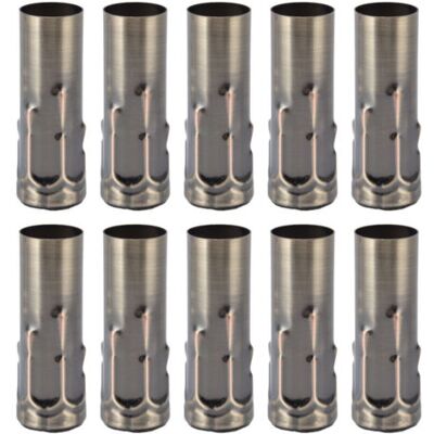 OEM 10 Pezzi Tubo Metallico E14 Per Portalampada A Candela Base Per Lampada Accessori Per Illuminazione 25x80mm Bronzo OEM 10 Pezzi Tubo Metallico E14 Per Portalampada A Candela Base Per Lampada Accessori Per Illuminazione 25x80mm Bronzo