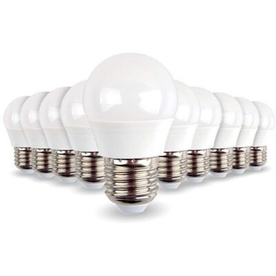ECLAIRAGE DESIGN - Set di 10 lampadine a led E27 Mini Globe 5,5 w 470 lumen - Lampadina LED ECLAIRAGE DESIGN - Set di 10 lampadine a led E27 Mini Globe 5,5 w 470 lumen - Lampadina LED