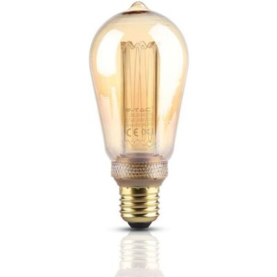 V-TAC Vt-2185 Lampadina Led E27 4w Bulb St64 Ambrata Con Incisioni Laser - Sku 7474 V-TAC Vt-2185 Lampadina Led E27 4w Bulb St64 Ambrata Con Incisioni Laser - Sku 7474