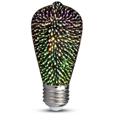 V-TAC Vt-2223 212705 Lampadina Led E27 5w St64 Filamento 3d 3000k V-TAC Vt-2223 212705 Lampadina Led E27 5w St64 Filamento 3d 3000k