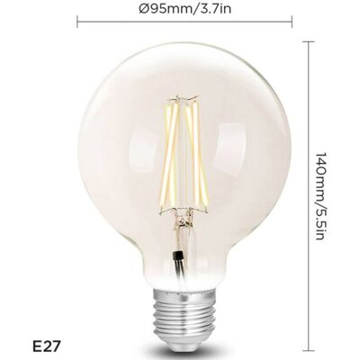 Lampadina LED intelligente WiZ E27 Dimmerabile - Luce LED - Bianco Lampadina LED intelligente WiZ E27 Dimmerabile - Luce LED - Bianco