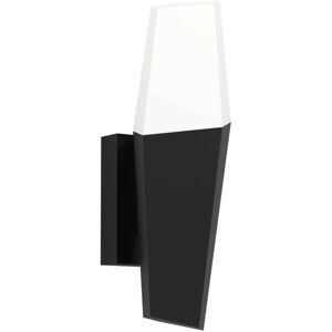 EGLO Applique Esterno Moderna Farindola Acciaio Nero Policarbonato Bianco E27 EGLO Applique Esterno Moderna Farindola Acciaio Nero Policarbonato Bianco E27