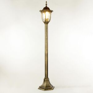 LICHT-ERLEBNISSE Pavimento Lampada Esterna Lampada Da Tavolo Lampada Milano Metallo Vetro Antikgold Ø19cm H: 102 Centimetri Ip43 LICHT-ERLEBNISSE Pavimento Lampada Esterna Lampada Da Tavolo Lampada Milano Metallo Vetro Antikgold Ø19cm H: 102 Centimetri Ip43