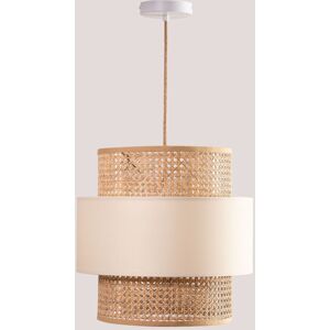 Luce a Sospensione in Rattan Beige Linen SKLUM - Uso Interno Luce a Sospensione in Rattan Beige Linen SKLUM - Uso Interno