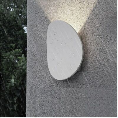 Trade Shop - Lampada da Parete LED Bianca - Design Moderno Disco - IP65 Trade Shop - Lampada da Parete LED Bianca - Design Moderno Disco - IP65