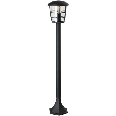 EGLO - Paletto Esterno Moderno Aloria Alluminio Nero 1 Luce E27 EGLO - Paletto Esterno Moderno Aloria Alluminio Nero 1 Luce E27