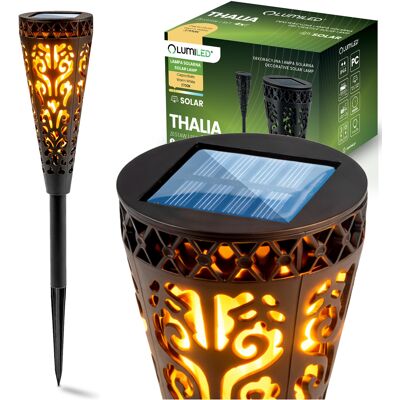 OEM Lampada Solare Da Giardino A Led 2700k Ip44 Per Esterni, Da Installare Su Vialetto, Colore Nero, Marca Thalia Lumiled OEM Lampada Solare Da Giardino A Led 2700k Ip44 Per Esterni, Da Installare Su Vialetto, Colore Nero, Marca Thalia Lumiled