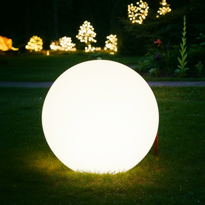 UNIVERSO Lampada A Sfera Da Giardino Da Terra, Design Elegante, Attacco E27, Resistente Agli Agenti Atmosferici Ip65, Illuminazione Da Esterno - Taglia: 30 Cm UNIVERSO Lampada A Sfera Da Giardino Da Terra, Design Elegante, Attacco E27, Resistente Agli Agenti Atmosferici Ip65, Illuminazione Da Esterno - Taglia: 30 Cm