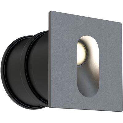 MAYTONI Applique Incasso Via Urbana Led 3w Ip54 Grigia MAYTONI Applique Incasso Via Urbana Led 3w Ip54 Grigia
