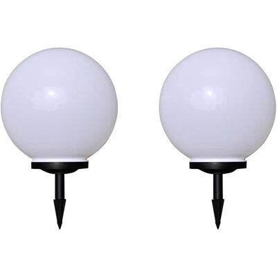 VIDAXL Lampade Da Sentiero 2 Pz Led 40 Cm Con Picchetto - VIDAXL Lampade Da Sentiero 2 Pz Led 40 Cm Con Picchetto -