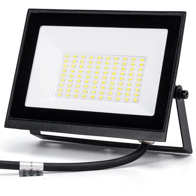 AIGOSTAR Faro Proiettore Led Slim 50w Nero Da Esterno Ip65 Bianco Freddo 6500k AIGOSTAR Faro Proiettore Led Slim 50w Nero Da Esterno Ip65 Bianco Freddo 6500k