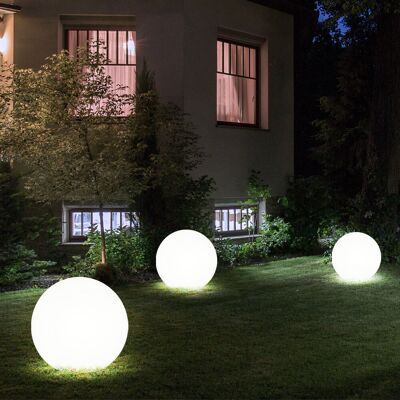 ETC-SHOP - 3-Pack Solar Sphere Lamps - Bianco - Outdoor Lamp ETC-SHOP - 3-Pack Solar Sphere Lamps - Bianco - Outdoor Lamp