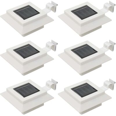 HELLOSHOP26 Set Di 6 Lampade Solari A Led Quadrate Economiche Per Esterni 12 X 6,5 Cm In Plastica Bianca 020045901 HELLOSHOP26 Set Di 6 Lampade Solari A Led Quadrate Economiche Per Esterni 12 X 6,5 Cm In Plastica Bianca 020045901