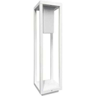UNIVERSO Lampioncino Led Da Giardino Bianco E27 Ip65 60 Cm Paletto Luminoso Moderno Per Esterni, Alluminio, Attacco E27, Vialetti E Percorsi UNIVERSO Lampioncino Led Da Giardino Bianco E27 Ip65 60 Cm Paletto Luminoso Moderno Per Esterni, Alluminio, Attacco E27, Vialetti E Percorsi