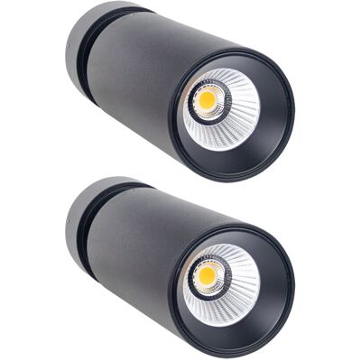 SECOM Confezione Da 2 Proiettori Led Twin Medium Da 20 W, 1500 Lm, Orie SECOM Confezione Da 2 Proiettori Led Twin Medium Da 20 W, 1500 Lm, Orie