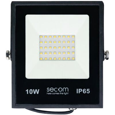 SECOM Proiettore A Led Tenko Plus 10 W, 1000 Lm, Ip65, 10 X 3 X 12 Cm, SECOM Proiettore A Led Tenko Plus 10 W, 1000 Lm, Ip65, 10 X 3 X 12 Cm,