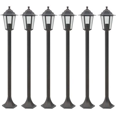 HELLOSHOP26 Set Di 6 Luci Da Giardino Funzionali Con Paletto 110 X 19 Cm Alluminio Bronzo 020045887 HELLOSHOP26 Set Di 6 Luci Da Giardino Funzionali Con Paletto 110 X 19 Cm Alluminio Bronzo 020045887