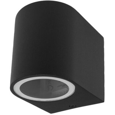 ECOLIGHT Applique Esterna Parete 1xgu10 Ip44 Alluminio Nero ECOLIGHT Applique Esterna Parete 1xgu10 Ip44 Alluminio Nero