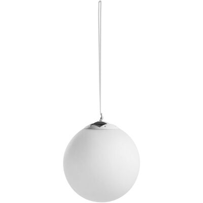 BELIANI Lampada A Sospensione Led Solare Da Esterno Con Telecomando Bianca Bolsey BELIANI Lampada A Sospensione Led Solare Da Esterno Con Telecomando Bianca Bolsey