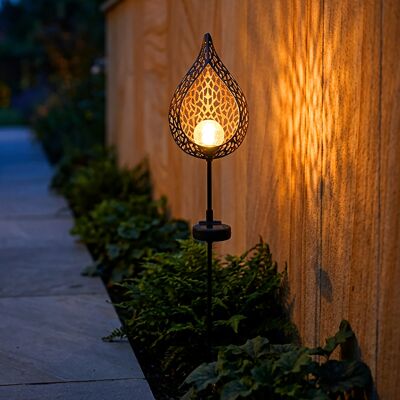 Luce da Giardino a Fiamma Solare Globo - Lampada Esterna Luce da Giardino a Fiamma Solare Globo - Lampada Esterna