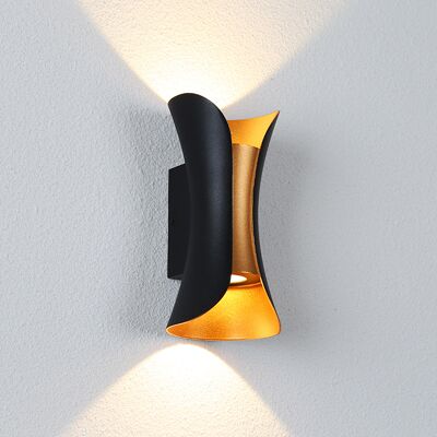 Zone Moderna Lampada Da Parete Per Interni/esterni Da 10 W, Lampada Da Parete In Metallo Con Luce Su/giù, Luce Bianca Calda 3000 K, Luce Decorativa Per Interni Per Camera Da Letto, Casa, Corridoio, Soggior Zone Moderna Lampada Da Parete Per Interni/esterni Da 10 W, Lampada Da Parete In Metallo Con Luce Su/giù, Luce Bianca Calda 3000 K, Luce Decorativa Per Interni Per Camera Da Letto, Casa, Corridoio, Soggior