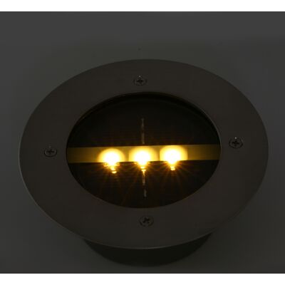 OEM Lampada Solare A Led Da Incasso Per Giardino, Faretto Da Terra Con 3 Led A Luce Bianca Fredda, Ip65, Alluminio + Acciaio Inossidabile, Diametro 12 Cm OEM Lampada Solare A Led Da Incasso Per Giardino, Faretto Da Terra Con 3 Led A Luce Bianca Fredda, Ip65, Alluminio + Acciaio Inossidabile, Diametro 12 Cm