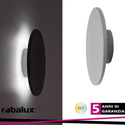 RABALUX Rust,outd.wall, Led15w, D22cm, Grey Cct (3000-4000-6500k) - Luce Fredda RABALUX Rust,outd.wall, Led15w, D22cm, Grey Cct (3000-4000-6500k) - Luce Fredda