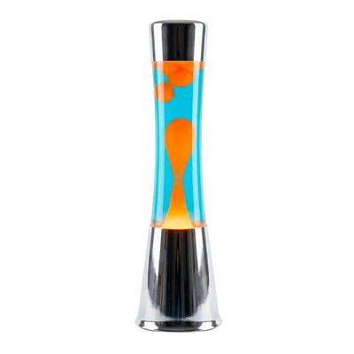 ALTRO Lampada Lava Tower Led 29x12x22 Cm Cromo Blu E Arancione Fisura ALTRO Lampada Lava Tower Led 29x12x22 Cm Cromo Blu E Arancione Fisura