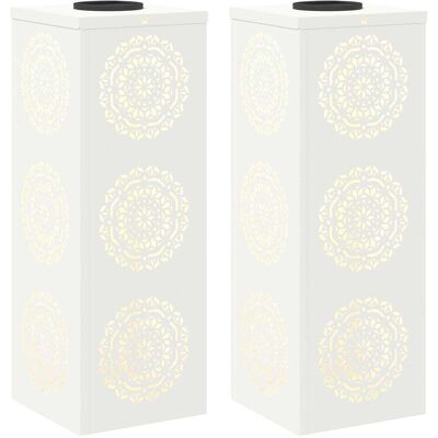 VIDAXL Faro Led Solare Per Sentieri 2 Pz Bianco Caldo 18 X 18 X VIDAXL Faro Led Solare Per Sentieri 2 Pz Bianco Caldo 18 X 18 X