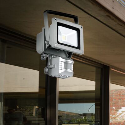 EGLO Lampada Da Parete Per Esterni Faretto Da Costruzione Lampada Da Parete Per Esterni Con Rilevatore Di Movimento, Alluminio Vetro Trasparente, 1x Led 10w 790lm, Lxlxa 11,5x15x11 Cm 93476 EGLO Lampada Da Parete Per Esterni Faretto Da Costruzione Lampada Da Parete Per Esterni Con Rilevatore Di Movimento, Alluminio Vetro Trasparente, 1x Led 10w 790lm, Lxlxa 11,5x15x11 Cm 93476