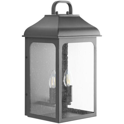 BELIANI Lampada Da Parete Da Esterno In Metallo Nero Stile Tradizionale Vidbol BELIANI Lampada Da Parete Da Esterno In Metallo Nero Stile Tradizionale Vidbol