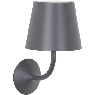 ZAFFERANO Poldina 230v Lampada Da Parete Per Esterni In Alluminio Pressofuso Grigio Scuro Con Diffusore In Policarbonato Trasparente Ip54 E27 ZAFFERANO Poldina 230v Lampada Da Parete Per Esterni In Alluminio Pressofuso Grigio Scuro Con Diffusore In Policarbonato Trasparente Ip54 E27