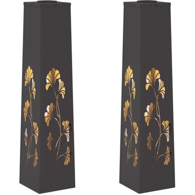 VIDAXL Faro Led Solare Per Sentieri 2 Pz Bianco Caldo 18 X 18 X VIDAXL Faro Led Solare Per Sentieri 2 Pz Bianco Caldo 18 X 18 X