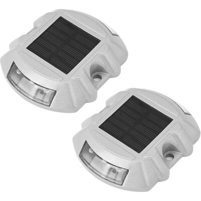 Zone Lampada Solare Da Banchina, Lampione Solare Con 6 Led, Luce Esterna Impermeabile Per Giardino, Patio E Vialetto, 2 Pezzi (luce Bianca Normale) Zone Lampada Solare Da Banchina, Lampione Solare Con 6 Led, Luce Esterna Impermeabile Per Giardino, Patio E Vialetto, 2 Pezzi (luce Bianca Normale)