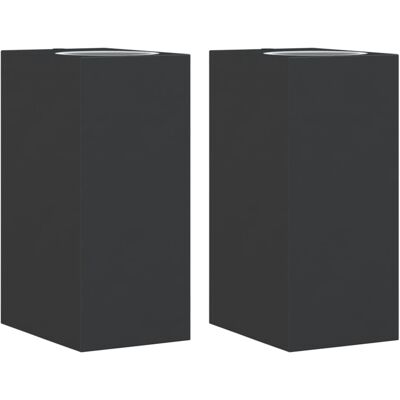 HELLOSHOP26 Set Di 2 Applique Da Esterno 6,5 X 9,5 X 15 Cm Resistenti Alle Intemperie Design Moderno Alluminio Nero 020056615 HELLOSHOP26 Set Di 2 Applique Da Esterno 6,5 X 9,5 X 15 Cm Resistenti Alle Intemperie Design Moderno Alluminio Nero 020056615
