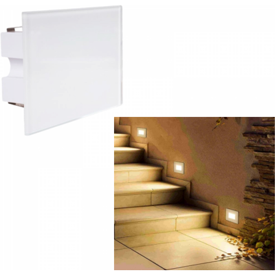 UNIVERSO Es37-b3c Segnapasso Smd Led Rettangolare In Vetro Montaggio A Incasso 503e 4w Cct Switch Cambia Colore Luce Ip65 UNIVERSO Es37-b3c Segnapasso Smd Led Rettangolare In Vetro Montaggio A Incasso 503e 4w Cct Switch Cambia Colore Luce Ip65