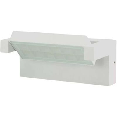 UNIVERSO Applique Bianco A Led Da Esterno 21w Ip65, Lampada A Parete Orientabile, 1800 Lumen, Alluminio E Vetro, Cct Switch Luce Calda, Fredda, Naturale UNIVERSO Applique Bianco A Led Da Esterno 21w Ip65, Lampada A Parete Orientabile, 1800 Lumen, Alluminio E Vetro, Cct Switch Luce Calda, Fredda, Naturale