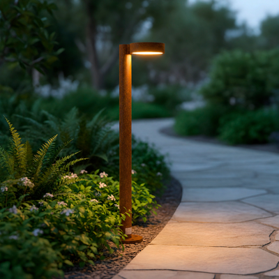 GREENICE Faro Led Da Esterno "fenglu" 60 Cm 10 W 220 V Ca 3000 K Marrone Ossido GREENICE Faro Led Da Esterno "fenglu" 60 Cm 10 W 220 V Ca 3000 K Marrone Ossido