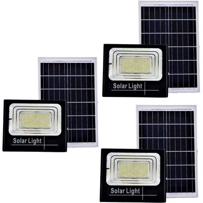 BES 3x Faro Led 400w Pannello Solare Luci Giardino Faretto Crepuscolare Esterno BES 3x Faro Led 400w Pannello Solare Luci Giardino Faretto Crepuscolare Esterno