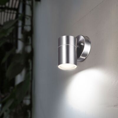 ETC-SHOP Applique Da Parete In Acciaio Inossidabile Per Esterni Con Faretti In Basso Da Giardino, Lampada Da Giardino In Un Set Che Include Lampadine A Led ETC-SHOP Applique Da Parete In Acciaio Inossidabile Per Esterni Con Faretti In Basso Da Giardino, Lampada Da Giardino In Un Set Che Include Lampadine A Led