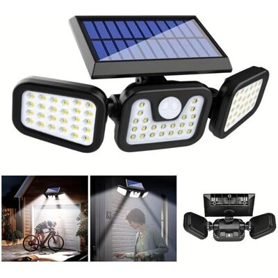 XISRENS Lampada Di Sicurezza Solare Con Rilevatore Di Movimento, Applique Da Esterno A 3 Led, Pannello Solare Regolabile XISRENS Lampada Di Sicurezza Solare Con Rilevatore Di Movimento, Applique Da Esterno A 3 Led, Pannello Solare Regolabile