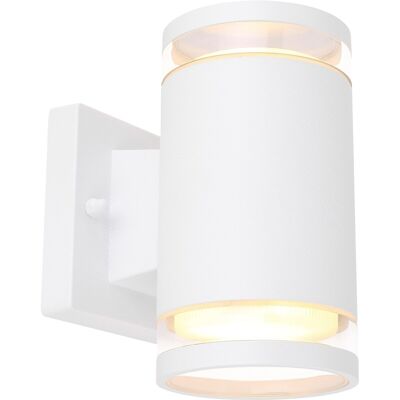 Globo Lampada Da Esterno Alluminio Bianco Satinato, 2 X Gx53 Led Globo Lampada Da Esterno Alluminio Bianco Satinato, 2 X Gx53 Led