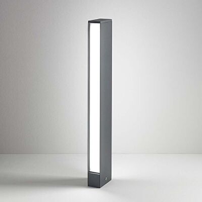 ZAFFERANO Slat Paletto Luminoso A Led Per Esterni, Struttura In Alluminio Pressofuso Grigio Scuro, Diffusore In Policarbonato, 14w, 3000k, Grado Ip54, 60.5 Cm ZAFFERANO Slat Paletto Luminoso A Led Per Esterni, Struttura In Alluminio Pressofuso Grigio Scuro, Diffusore In Policarbonato, 14w, 3000k, Grado Ip54, 60.5 Cm